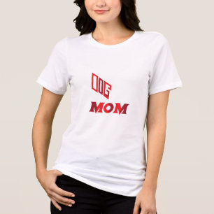 Stylish Pet Lover Design for Proud Dog Moms. Tri-Blend Shirt