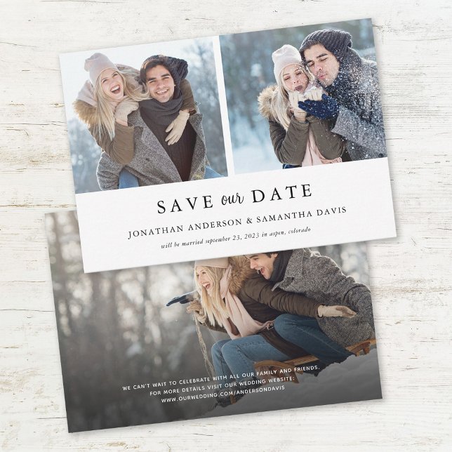 Stylish Photo Collage Budget Save our Date Save The Date (Creator Uploaded)