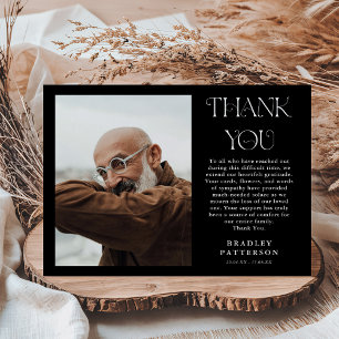 Stylish Photo Sympathy Thank You Card
