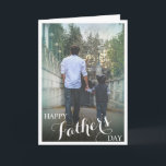 Stylish Photograph Happy Father's Day Card<br><div class="desc">Create your own father's day card by uploading one photograph of your choice with an overlay and elegant script font "happy father's day".</div>
