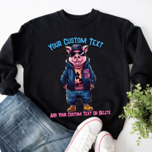 Stylish Pig Animal Fashion Sweatshirt