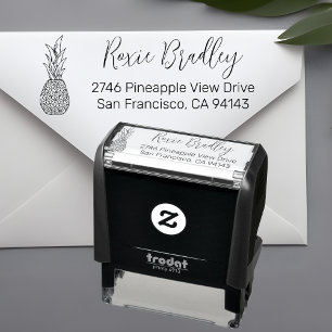 Stylish Pineapple Return Address Self-inking Stamp