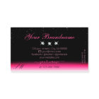 Stylish Pink Black Ombre Sparkle Diamonds Initials