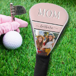 Stylish Pink Custom MOM Name Photo Golf Head Cover<br><div class="desc">This stylish design features custom two-tone MOM and lovely typography for her first name along with a favourite photo. Perfect as mother's day gifts,  birthday,  Christmas or just because. Any design questions or special requests,  just a chat or an email: charmdesignstudio@rcn.com and we'll be happy to assist.</div>
