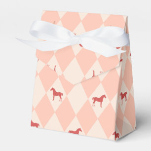 Stylish Pink Harleqiun Horse Pattern Favor Box