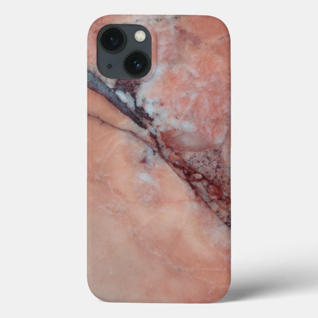 Stylish Pink Marble With Flaw Case-Mate iPhone Case (Back)