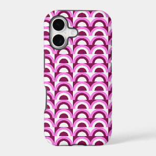 Stylish Pink mid century psychedelic pattern