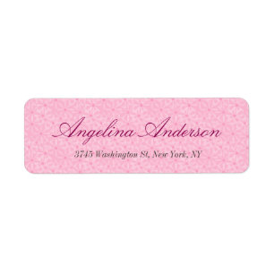 Stylish Pink Pattern Handwriting Modern Feminine