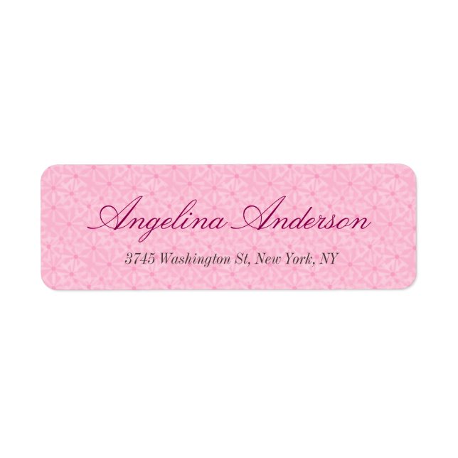 Stylish Pink Pattern Handwriting Modern Feminine (Front)