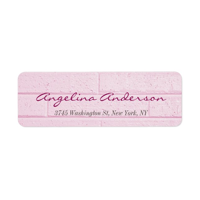 Stylish Pink Wall Handwriting Modern Feminine (Front)