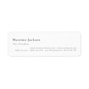 Stylish Plain Black & White Professional Modern