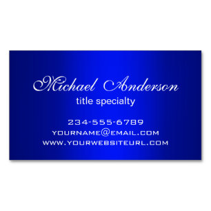 Stylish Plain Blue Gradient Multiple Purpose Magnetic Business Card