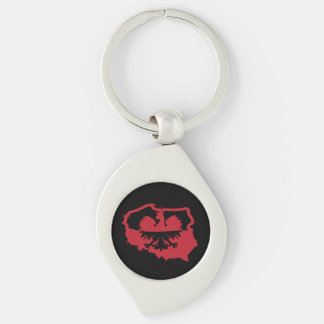 Stylish Poland Polska Flag Keychain