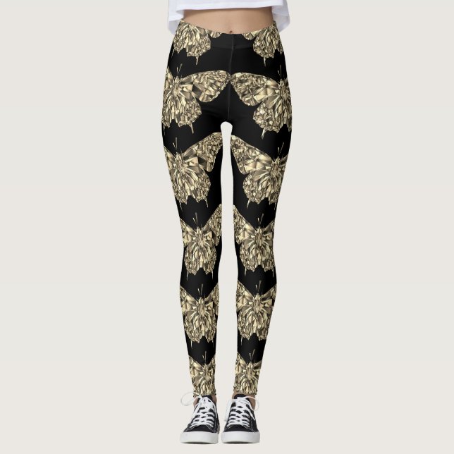Stylish pretty butterfly leggings (Front)