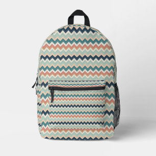 Stylish Printed Chevron Backpack for Daily Use