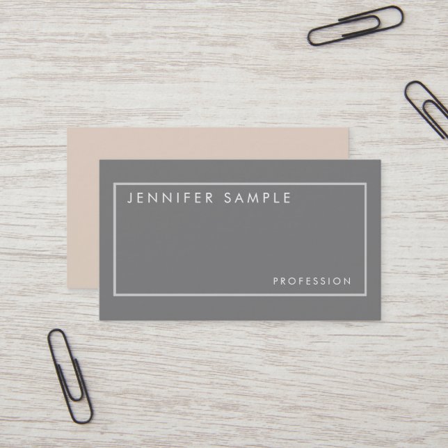 Stylish Professional Elegant Colours Modern Design Business Card (Front/Back In Situ)