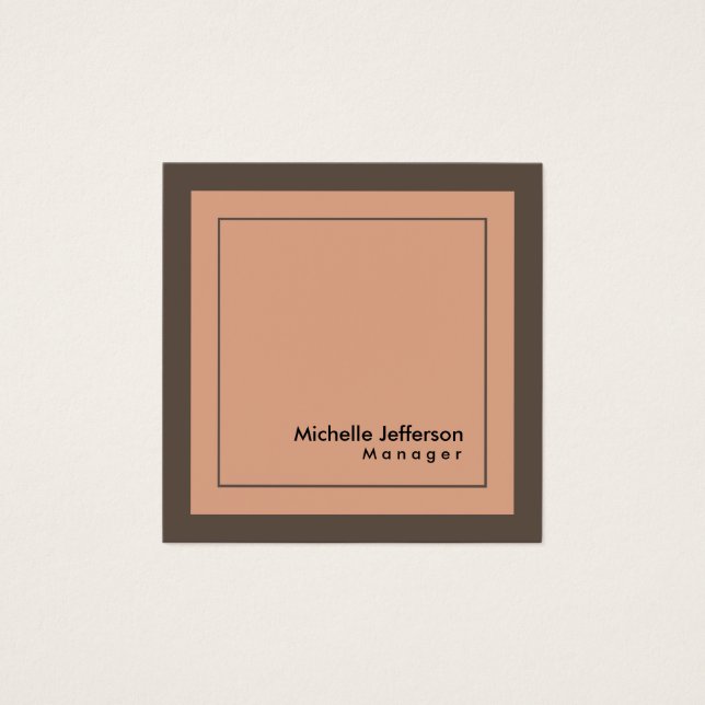 Stylish Professional Minimalist Profile Card (Front)