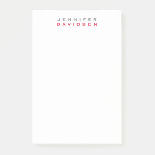 Stylish Professional Modern Name Post-it Notes