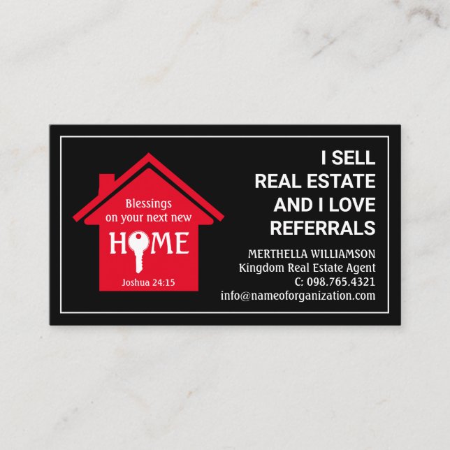 Stylish Professional Realtor Real Estate Agent Business Card (Front)