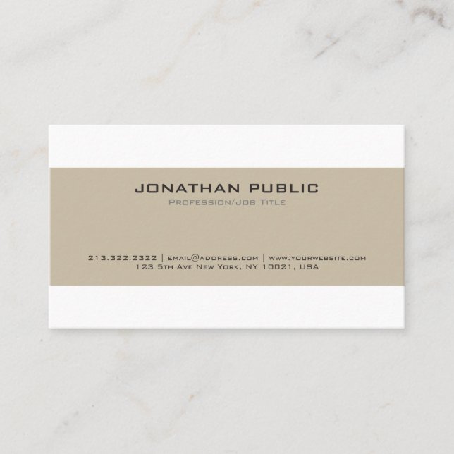 Stylish Professional Vintage Colour Harmony Business Card (Front)