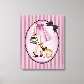 Stylish promenade canvas print