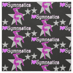 STYLISH PURPLE AND BLACK GYMNASTICS FABRIC