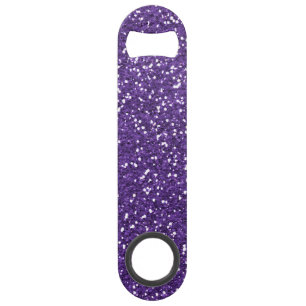 Stylish Purple Glitter Bar Key