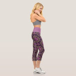 Stylish Purple Rose Mandala Yoga Activewear Capri Leggings<br><div class="desc">Elevate your workout style with these purple rose mandala capri leggings. The detailed floral artwork blends soft pinks, rich purples, and warm gold accents, creating a bold yet feminine design perfect for yoga, Pilates, gym sessions, dance, or everyday athleisure wear. The artistic pattern adds a touch of elegance while offering...</div>