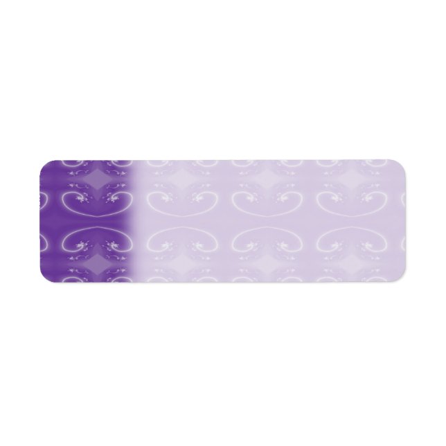 Stylish Purple Swirl Pattern. (Front)