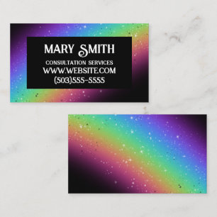 Stylish Rainbow Business Card