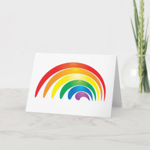 Stylish Rainbow Card