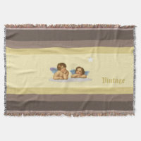 Stylish Raphael cherubs on ivory and brown shades