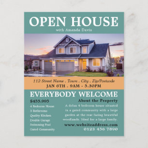 Stylish Realtor Open House Advertising Flyer