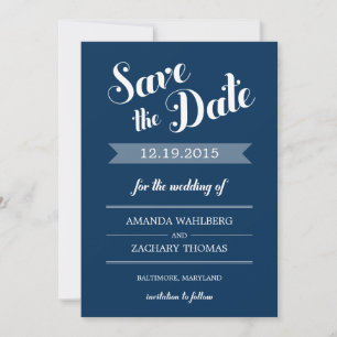 Stylish Reminder Wedding Save The Date Card