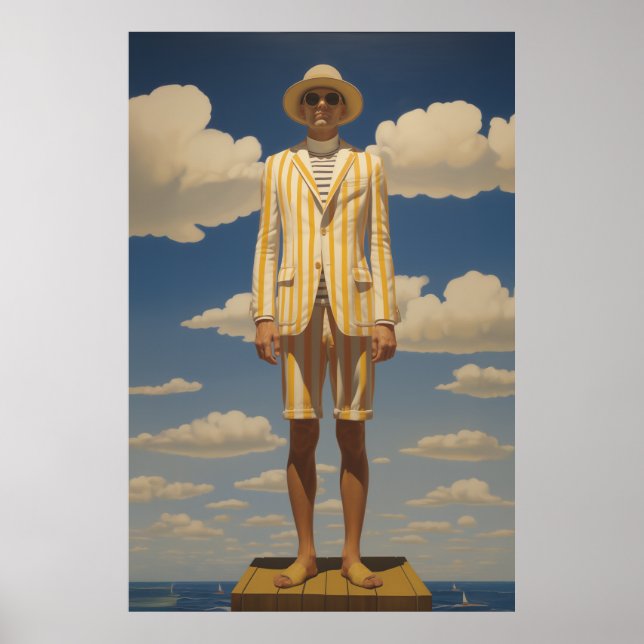Stylish Retro Beachwear Striking Summer Fashion  Poster (Front)