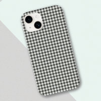 Stylish Retro Black White Gingham Plaid Pattern