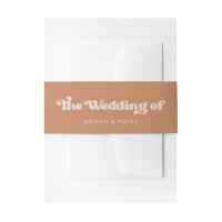 Stylish retro brown sugar wedding