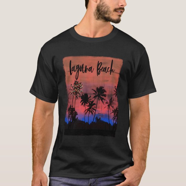 Stylish Retro Laguna Beach T-Shirt (Front)