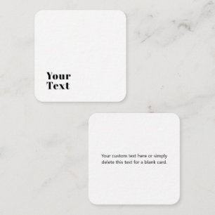 Stylish Retro Modern Lettering   Editable Black Enclosure Card