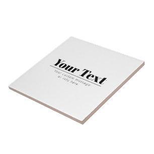 Stylish Retro-modern Text   Black & White Tile
