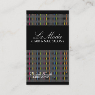 Stylish Retro Salon Business Card
