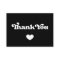 Stylish retro Thank you package insert card