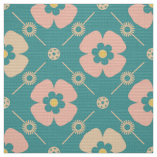 Stylish retro tile fabric 60s 70s