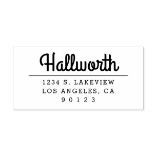 Stylish Return Address or other text Self-inking Stamp