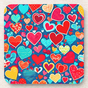 Stylish Romance: Chic Hearts Elegance Coaster