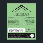 Stylish Roof, Roofer, Roofing Contractor Advert Flyer<br><div class="desc">Stylish Roof,  Roofer,  Roofing Contractor Advertising Flyers By The Business Card Store.</div>