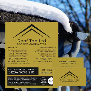 Stylish Roof, Roofer, Roofing Contractor Business Card