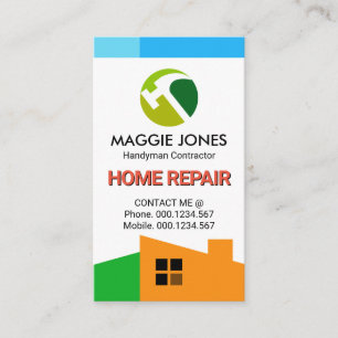 Stylish Rooftop Blue Sky Frame Business Card