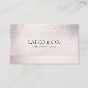 Stylish Rose Gold Foil Business Card
