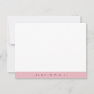 Stylish Rose Gold White Minimalist Modern Template